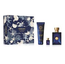 Kit Coffret Versace Dylan Blue Pour Homme Masculino Eau de Toilette